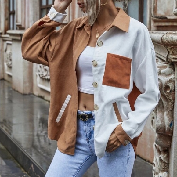 Color block Button down top - Picture 3 of 9